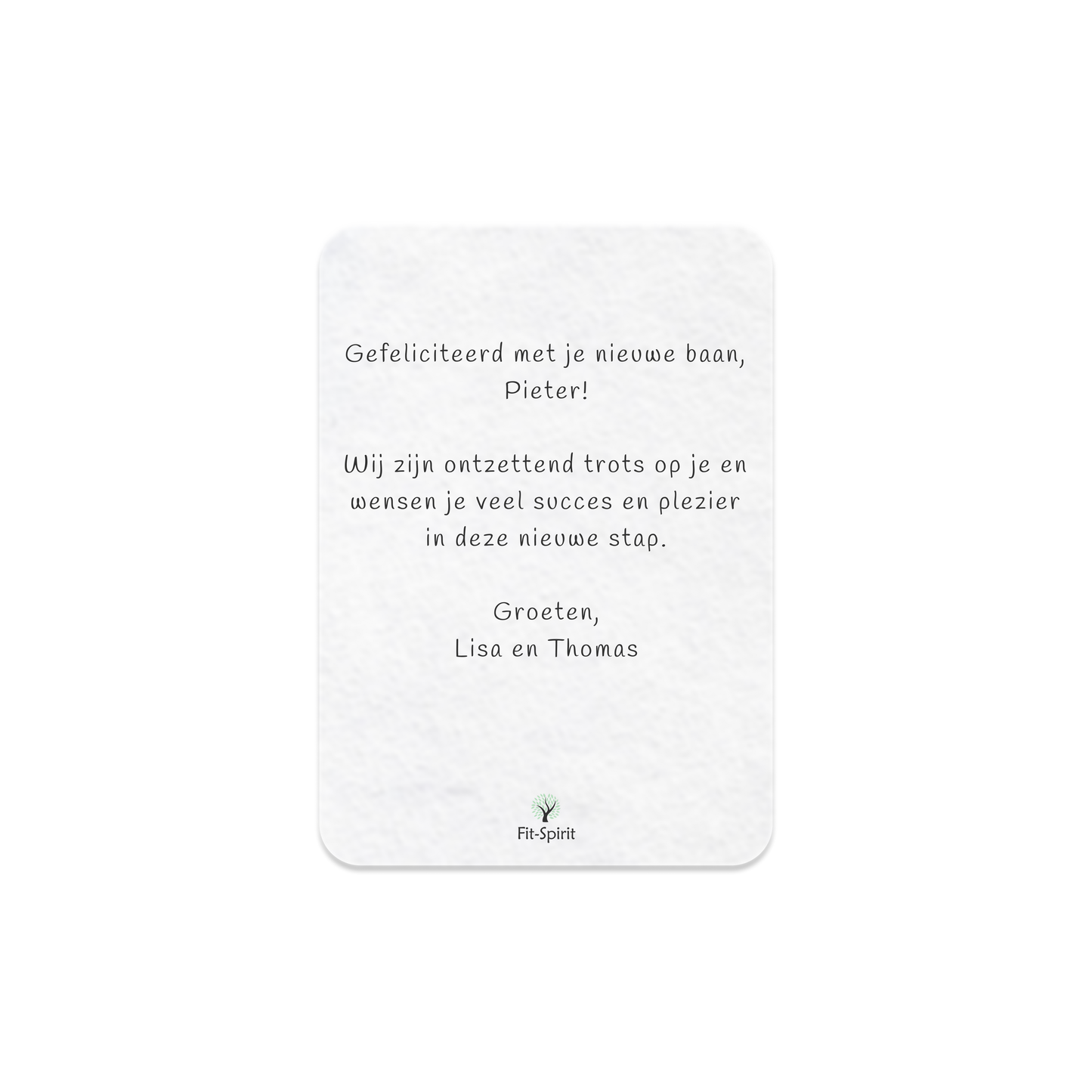 Persoonlijke kaart (5 varianten)