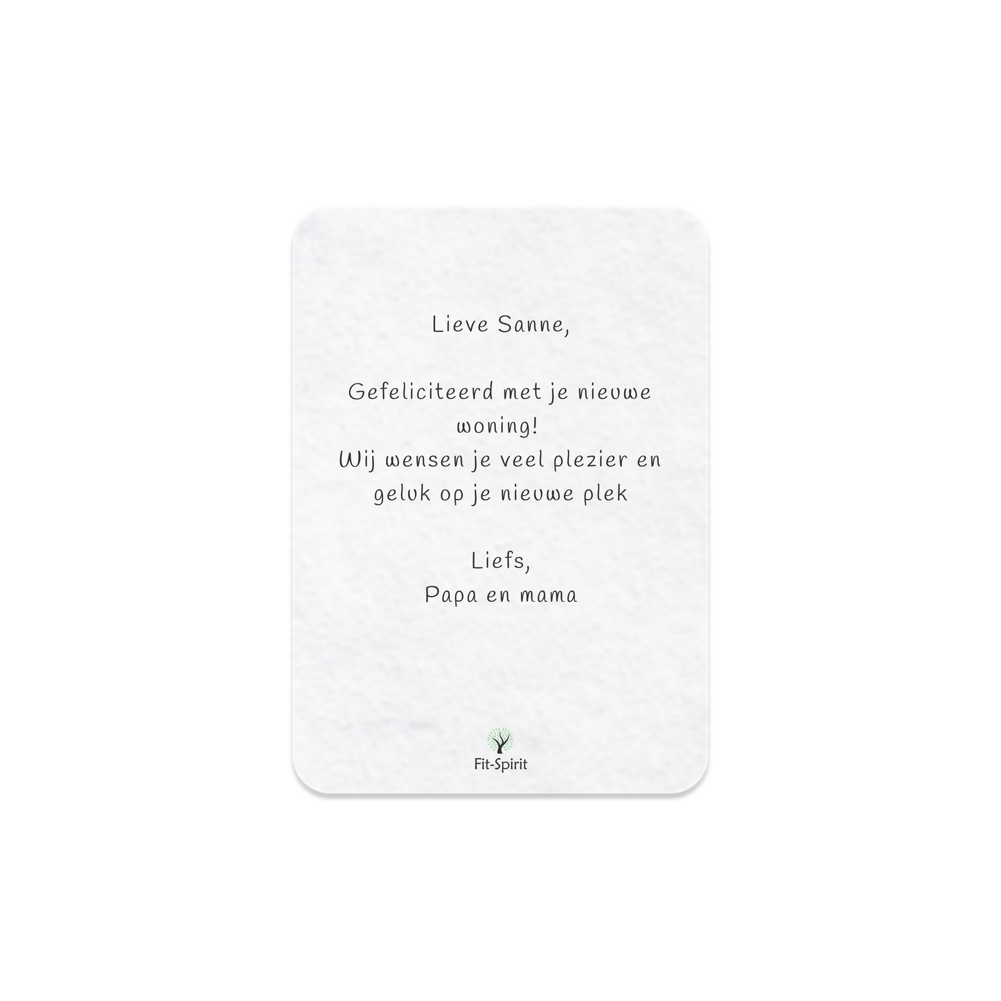 Persoonlijke kaart (5 varianten)