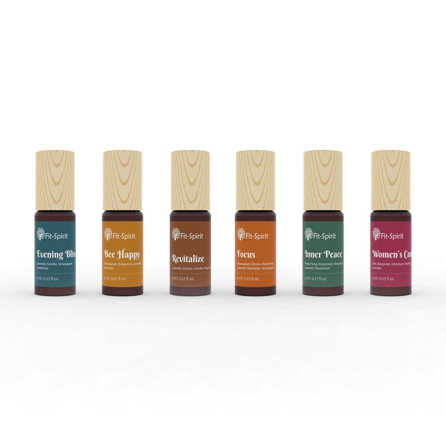 Set van 6 etherische oliën - 5ml