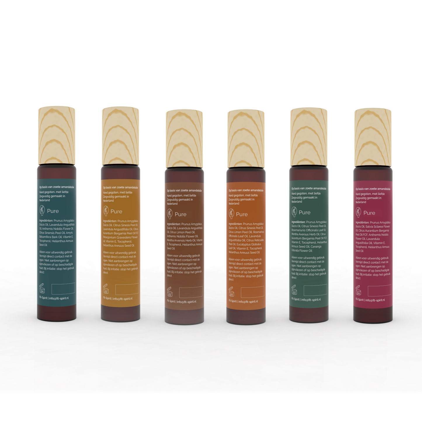 Set van 6 etherische oliën - 10ml